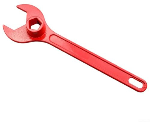 Zilimontt Herramienta de boca de incendios de acero fundido profesional, llave de agua, llave de extintor de emergencia (370 mm)