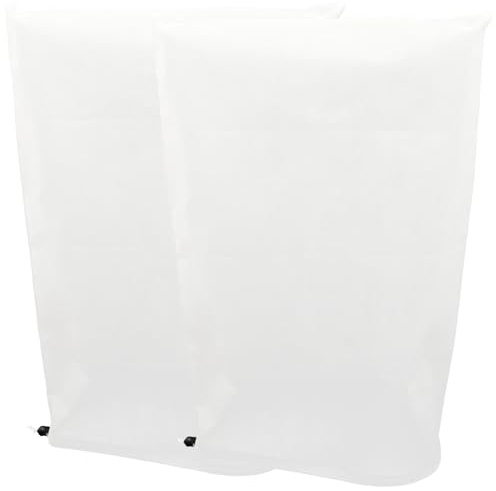 NUOBESTY 2 Pezzi Copertura Protettiva Piante Antigelo in Non con Coulisse Sacco Protezione Invernale per Alberi e Arbusti Traspirante e Resistente Vento e Gelo