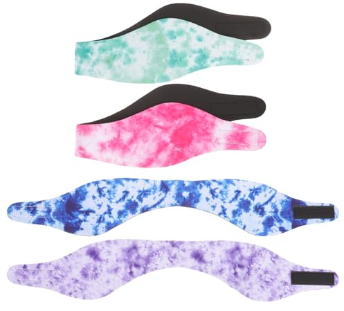 Toyvian 4 Stück-pack Schwimmstirnband mit Ohrenschutz aus Sbr Verstellbar für Sommeratmosphäre und Abschlussstimmung Beim Schwimmen und Kajakfahren