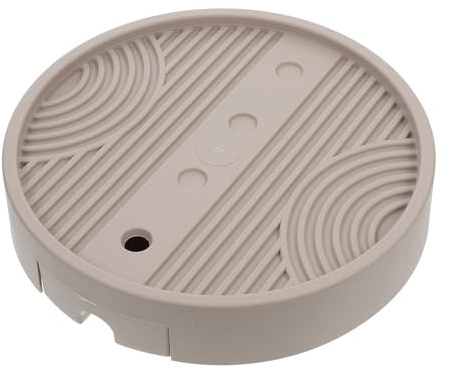 DOITOOL Plateau Mobile à roulettes pour Pots De Fleurs avec Bac De Récupération D’Eau, Support Rond De 26,5 Cm De Diamètre pour Entretien Intérieur De Plantes, Système Drainage Et Tiroir Amovible