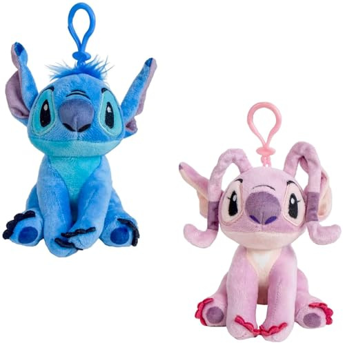 Stitch nyckelring – ängel, Lilo & Stitch plyschväskhänge gosedjur, mjukisdjur, ryggsäck, hänge
