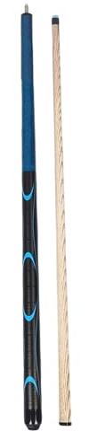 XUXHOU Billard-Queue-Sticks, 14-mm-Spitze, Pool-Queue-Stick, 2 Abschnitte, 1/2 Eschenholz, 1,43 Meter Gesamtlänge für Professionelle Billardspieler