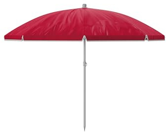 MARBUENO SUMMER Parasol en polyester et acier, couleur rouge, 160 cm, jardin et plage 10101RJ