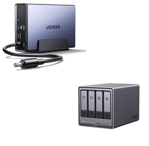 UGREEN NASync DXP4800 Plus 4-Bay Desktop-NAS mit 120W USV Stromversorgung,
