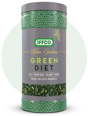 Green Diet - 1 kg - Concime biologico per piante da interno ed esterno in vaso, macro e micro nutrienti bilanciati, granuli a lento rilascio