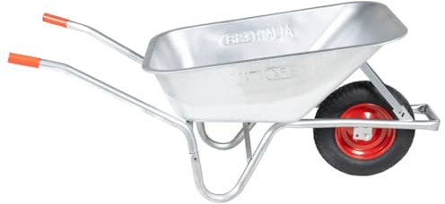 Generico Carriola 90 L 150 kg in Acciaio Zincato e Plastica