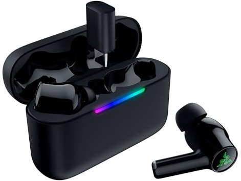 Razer Hammerhead V3 HyperSpeed - Auriculares inalámbricos Gaming multiplataforma - ANC cancelación Activa de Ruido - HyperSpeed Wireless y Bluetooth - Batería 40h - Resistentes al Agua IPX4 | Negro