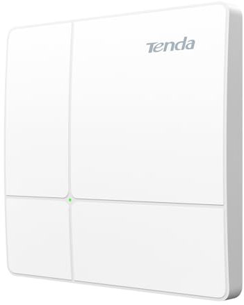Tenda I23 AC1200 Punto de Acceso Inalámbrico (Doble Banda, 1 Puerto Gigabit, Gestionable a través de APP/Interfaz Web, MU-MIMO, Alimentado mediante PoE+ 802.3at, Incluye Adaptador de Corriente) Blanco