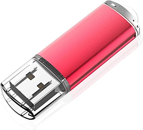 KOOTION 128 GB USB 2.0 Flash Drive Thumb Drive Memory Stick Pen Drive with LED Indicator, Red