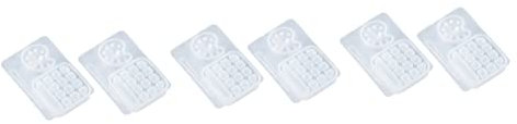 COHEALI 3er-set Harzform-set Weiße Bastel-farbwannenform Silikonharzform Für Epoxidkristall-epoxidform Einfaches Entformen 2 Stück * 3