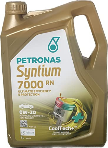 PETRONAS Motoröl 0W-20 SYNTIUM Motor Öl ACEA C5 7000 RN 5L Kompatibel mit HYUNDAI Tucson TL, TLE, DACIA SANDERO II