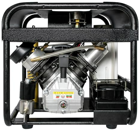 TUXING 4500Psi/300Bar PCP Air Compressor, Auto-Stop and Auto Purge Function,High Pressure PCP Compressor, Built-in Water and Fan Cooling System for Diving PCP Air Rifle Gun 220V (TXEDT031)