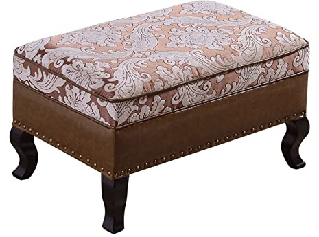 Träbänk For Entrén Med Sammetssits, Modern Accentfotpall For Sovrum, Vardagsrum, Studentrum(And,28x18x16inch)