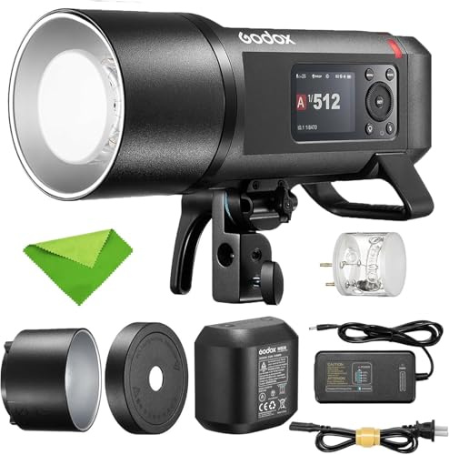 GODOX AD600 Pro II AD600Pro II 600W Outdoor-Blitzgerät,2,4GHz 1/8000s HSS, | TTL,G87,0,01–0,9s Ladezeit,40W Bi-Color LED-Einstelllicht für Canon,Sony,Nikon,Fujifilm,Olympus,Panasonic,Pentax,Leica Kamera