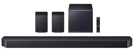 Samsung Q Series Soundbar (HW-Q990H, Model 2026), 11.1.4ch, Subwoofer + Rear Speaker