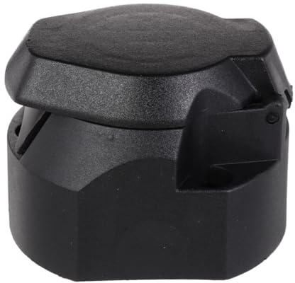 Happyyami Adaptador de Remolque Paquete de 2 Piezas 12v 7 EU Estándar para Conexión Estable y, Fácil Instalación, Material Metal y Plástico para Trailer y RV
