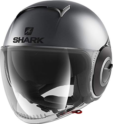 Motorradhelm Shark Nano Street NEON MAT AKK, Anthracite, XS