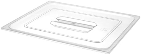 HENDI Gastronorm Deckel, für Gastronormbehälter, Temperaturbeständig von -40° bis 90°C, BPA frei, Geruchs- und geschmacksneutral, Enthält kein Bisphenol A, GN 2/1, 650x530mm, Hochtransparent