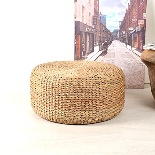 wohnfreuden Sitz-Pouf 60 cm Wasserhyazinthe Natur Hocker