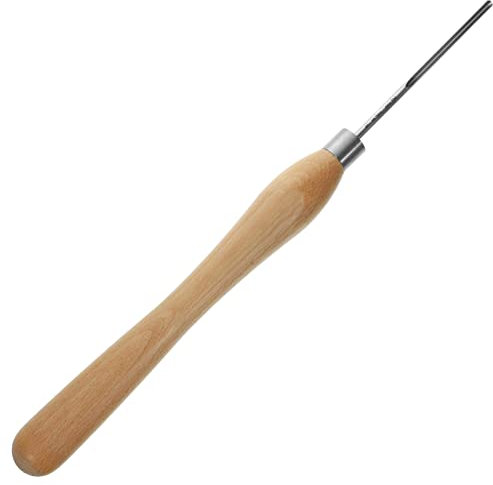 SOLUSTRE Sgorbia Per Ciotole Utensile Per Tornitura in Legno Lama in Acciaio e Manico in Legno Design Ergonomico Per Precisione e Controllo