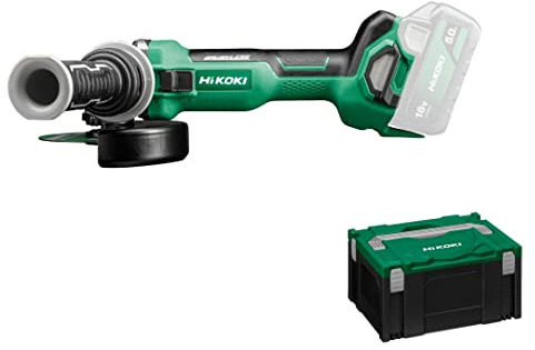 HiKOKI Akku-Winkelschleifer G1813DA (18V, Brushless, Spindelarretierung, Soft-Start, Zubehör)