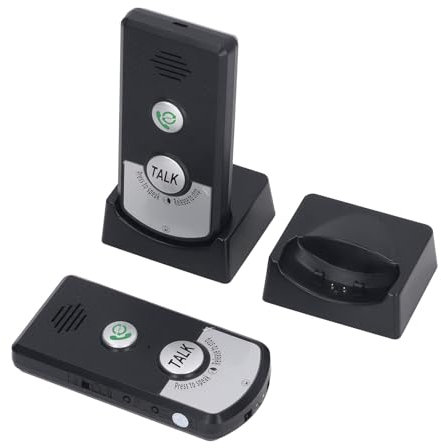 Impermeabile Bidirezionale Citofono Wireless, di Campanello Citofono Wireless Impermeabile Citofono Vocale Bidirezionale per Ufficio Domestico, Lungo Raggio 1000 M, 2 Viesistema di interfono