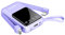 Portable Phone Charger 10000mAh Quick Charge 3.0 USB Power Bank LED Dispaly Fast Charging External Battery Pack Compatible with Google LG Android Samsung Galaxy Nintendo Switch (Purple)