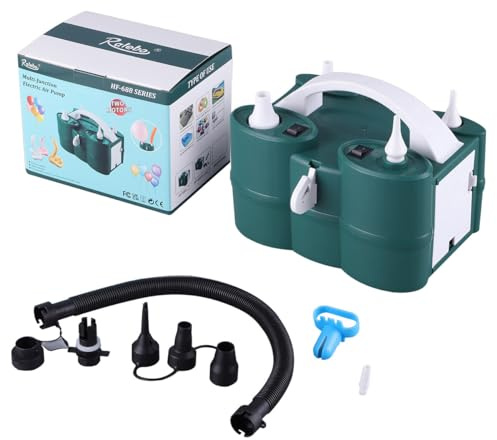 Luftballonpumpe Elektrisch, Intelligent 2 Mode Pump, Multifunktions Luftpumpe für Schlauchboote und Ballons, Elektrische Ballonpumpe für Pool Floats Luftmatratzen Schlauchboote