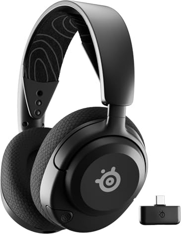 SteelSeries Arctis Nova 5 Wireless Multi-System Gaming Headset — Neodym-Magnettreiber — 100+ Audio-Voreinstellungen — 60 HR Akku — 2,4 GHz oder BT — ClearCast Gen2.X Mikrofon — PC, PS5, PS4, Switch,