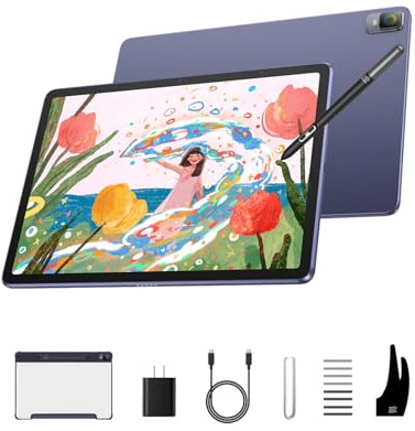 XPPen Standalone Drawing Tablet No Computer Needed Magic Drawing Pad with 16384 Pressure Levels X3 Pro Slim Pencil 12.2-inch Digital Art Tablet with Paper-Like Screen, 8GB + 256GB Portable for Artists