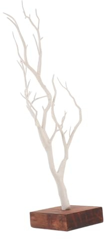 Alipis Supporto Porta Gioielli e Pe Scatola di Stoccaggio in Legno a Forma di Albero Organizer Creativo per Collane e Orecchini Resistente All'usura per Comodino e Cassettiera