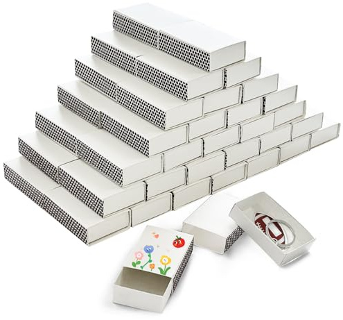 YumSur 60 contenitori vuoti per fiammiferi festivi