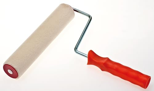Rullo Velour per Smalti 10 cm con Manico Estraibile – Finitura Liscia, Antigoccia, Ideale per Smalti e Vernici a Solvente o Acqua – Manico Ergonomico