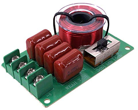 Jrudjsnhhty Frequency Divider Hi-Fi Audio TREBLE Speaker Frequency Divider Stereo Crossover Filters for 2-16Ohm Speaker
