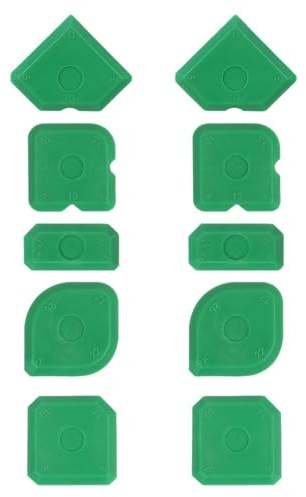 Raspador De Silicona De 10 Piezas, Herramientas De Calafateo Para Baldosas De Cerámica, Raspador De Sellador, Adecuado Para Cocinas, Baños Y Pisos.