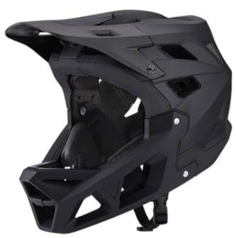 Homyl Adult Bike Headgear Mountain Bike Helmet Full Face Downhill Helmet Men Women PC Impact orbing Foam Shock Cushion Lightweight Shell suitable for, Black, L 59-61CM
