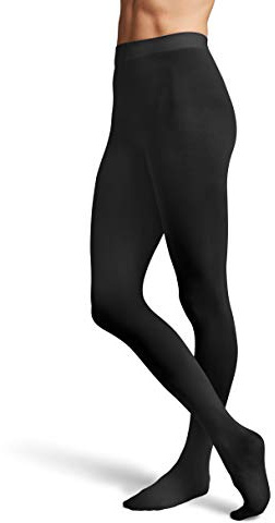 Bloch womens Ladies contoursoft footed tights, Black, Small-Medium US
