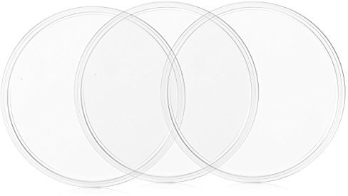 kwmobile 3X Gel Pad Adesivi universali - Pads in Silicone Antiscivolo autoadesivi Supporto per Smartphone e navigatore Auto - Compatibile con Tom-Tom - Trasparente