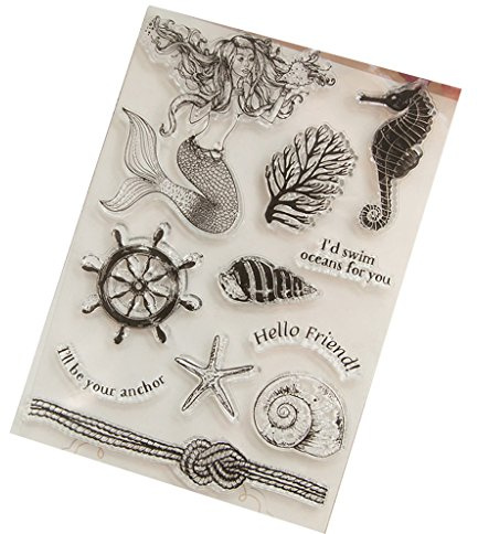 Kofun Meerjungfrau Transparent Klar Silikon Stempel Für DIY Scrapbooking Fotoalbum Dekor