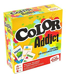 Droles de Jeux 130008426 Color Addict American Version - Jeu de Cartes en Anglais Américain