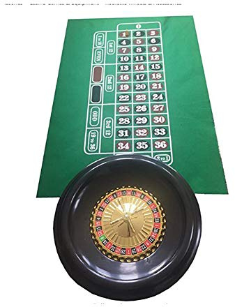 Cakunmik 10-Zoll-Roulette-Rad/Deluxe-Holzspielzeug-Plattenspieler in Casino-Qualität - Großes digitales Zifferblatt/Transport - zur Unterhaltung von Erwachsenen/KTV-Unterhaltungs-Requisiten