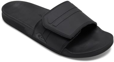 Quiksilver - Rivi Slide Adjust, Sandalia Hombre, Schwarz, 40 EU