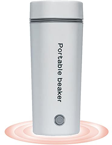 Tasse de voyage chauffante électrique 230 V 350 ml - Bouteille d'eau chauffante intelligente sans fuite - Bouilloire électrique portable avec 5 minutes d'ébullition rapide