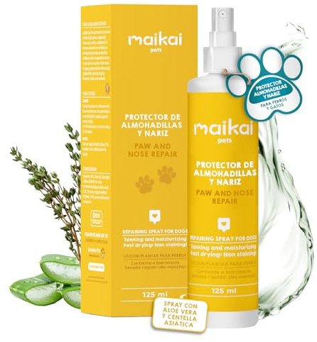 MAIKAI Pfotenbalsam für Hunde 125 ml – Heilende Pflege für Pfoten und Nase – Feuchtigkeitspflege für Rissige Pfoten & Trockene Nase – Ideal als Pfotenspray für Hunde