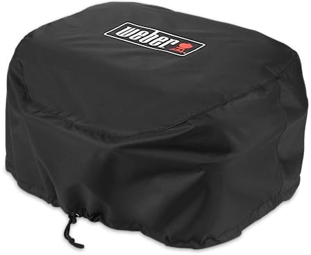 Weber Premium BBQ Cover/For Lumin & Lumin Compact Electric Barbecues, Waterproof UV-Resistant Material, Heavy Duty Polyester with Drawstring Fit for Secure Outdoor Protection