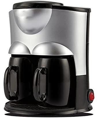 DieffematicKF Cafetera Cafetera de Goteo Cocina extraíble y Lavable máquina doméstica Tetera Leche para Regalo automático Espress (Color : Schwarz)
