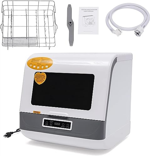 lave-vaisselles Lave-vaisselle de comptoir portable Mini lave-vaisselle compact 4 programmes lave-vaisselle automatique de nettoyage en profondeur for appartement (Size : Style 2)