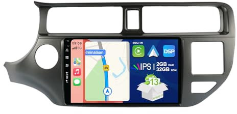 BXLIYER 9 Pouce Autoradio pour Kia K3 Rio (2011-2015) GPS Radio - sans Fil Carplay Android Auto - Android 14 - Caméra arrière - 2 Din - Dab Volant WLAN Bluetooth DSP 4G