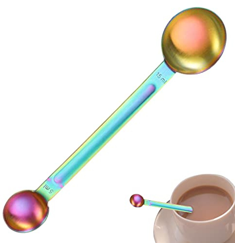 Stainless Steel Coffee Measuring Spoon Ground Coffee Sealer for Cafetiere Ground Coffee and Beans
