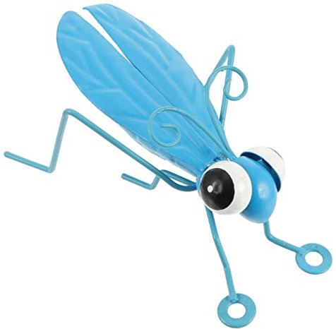 CAXUSD 1Stk schmiedeeiserne Heuschreckenverzierung Outdoor-Spielset für Kinder Insektenskulptur Animal Figures gartenskulptur Spielzeug Modelle Outdoor-Simulation Heuschreckenmodell Eisen